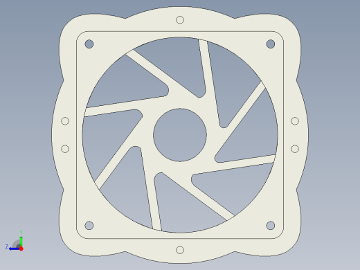 Kingroon KP3S PSU静音风扇右视缩略图