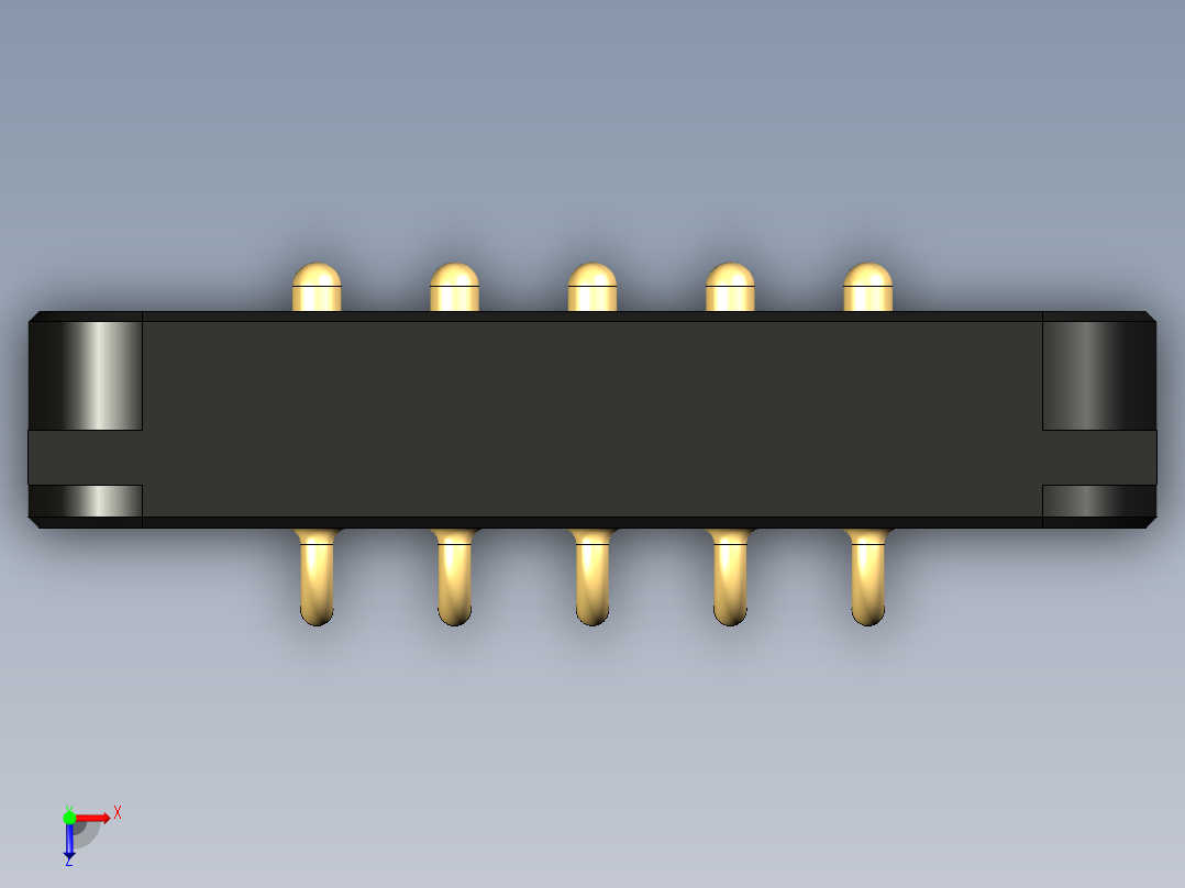 Magnetic_Pogo_Connector_5_Pin俯视图