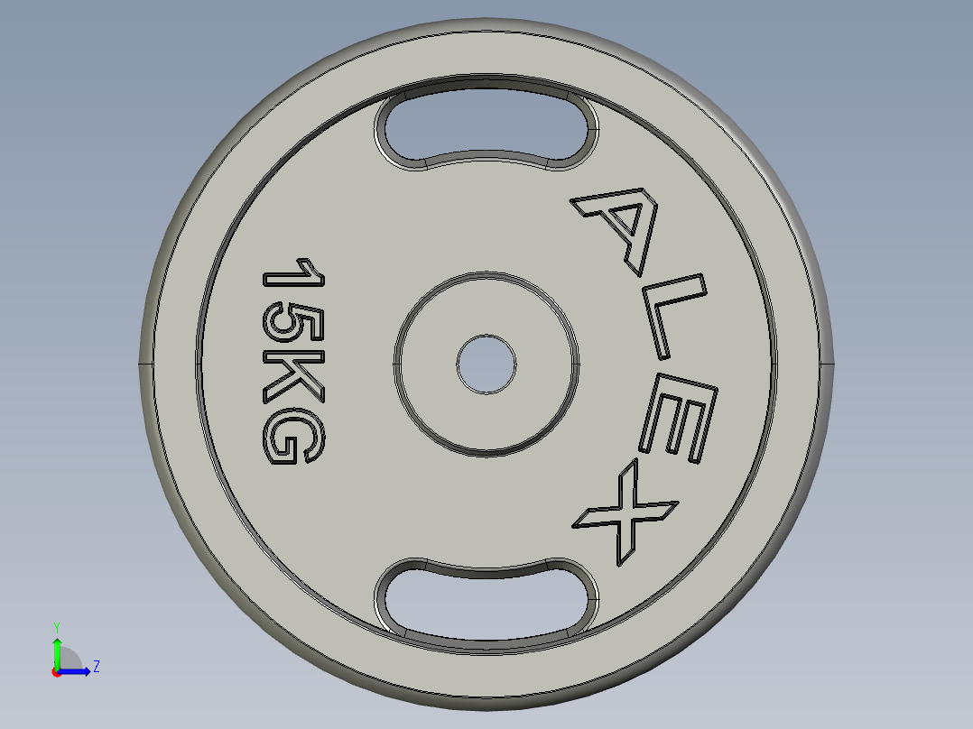 15公斤负重板左视图