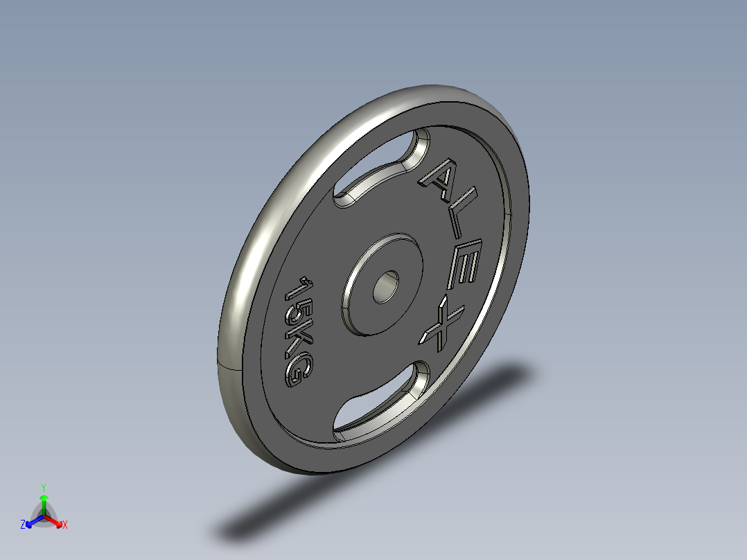 15公斤负重板正等轴测图