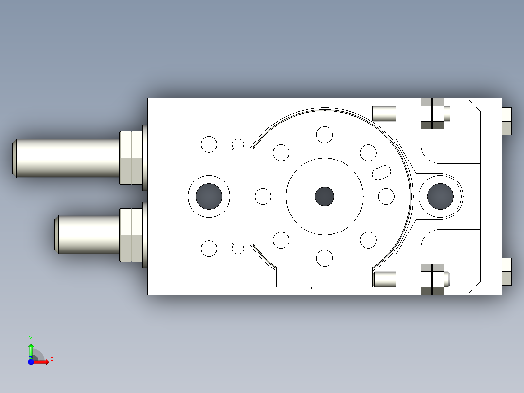 旋转气爪PRC16ST-90前视图