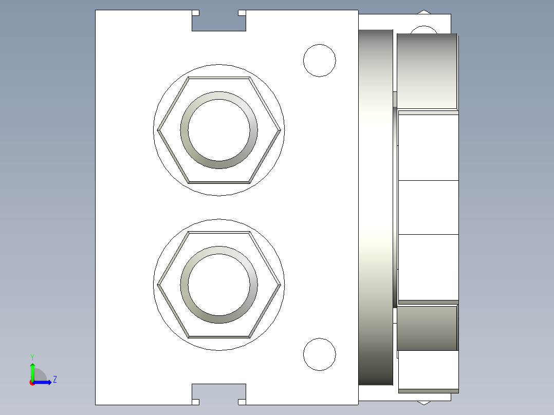 旋转气爪PRC16ST-90左视图