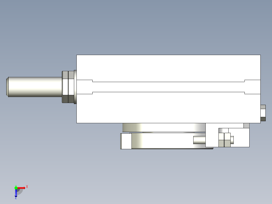 旋转气爪PRC16ST-90俯视图