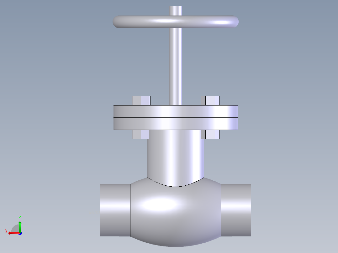 globe valve (asme b16.34) bw -150-2500后视图