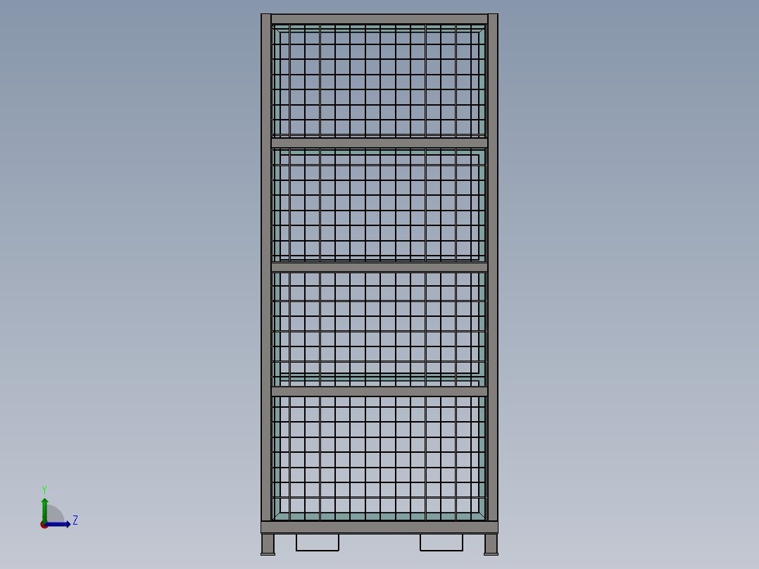 托盘 设计模型 (25)左视图