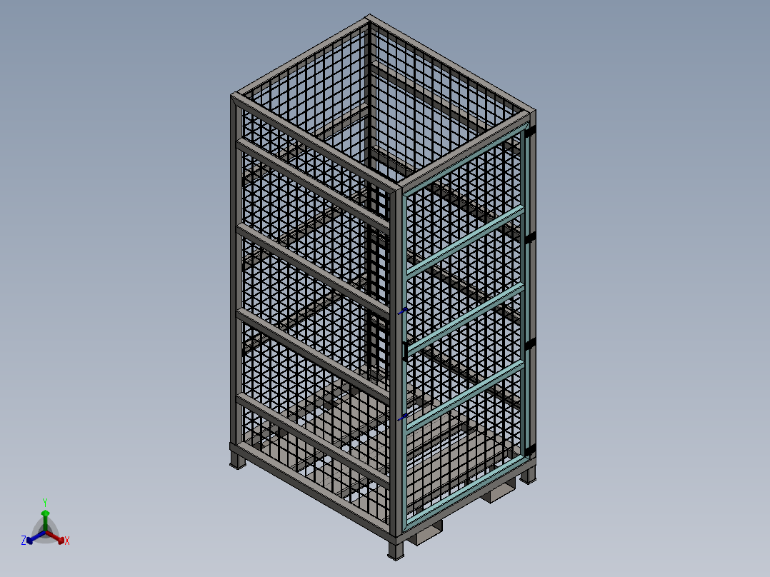 托盘 设计模型 (25)正等轴测图