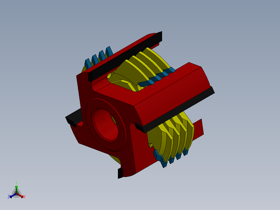 铣刀正等轴测图