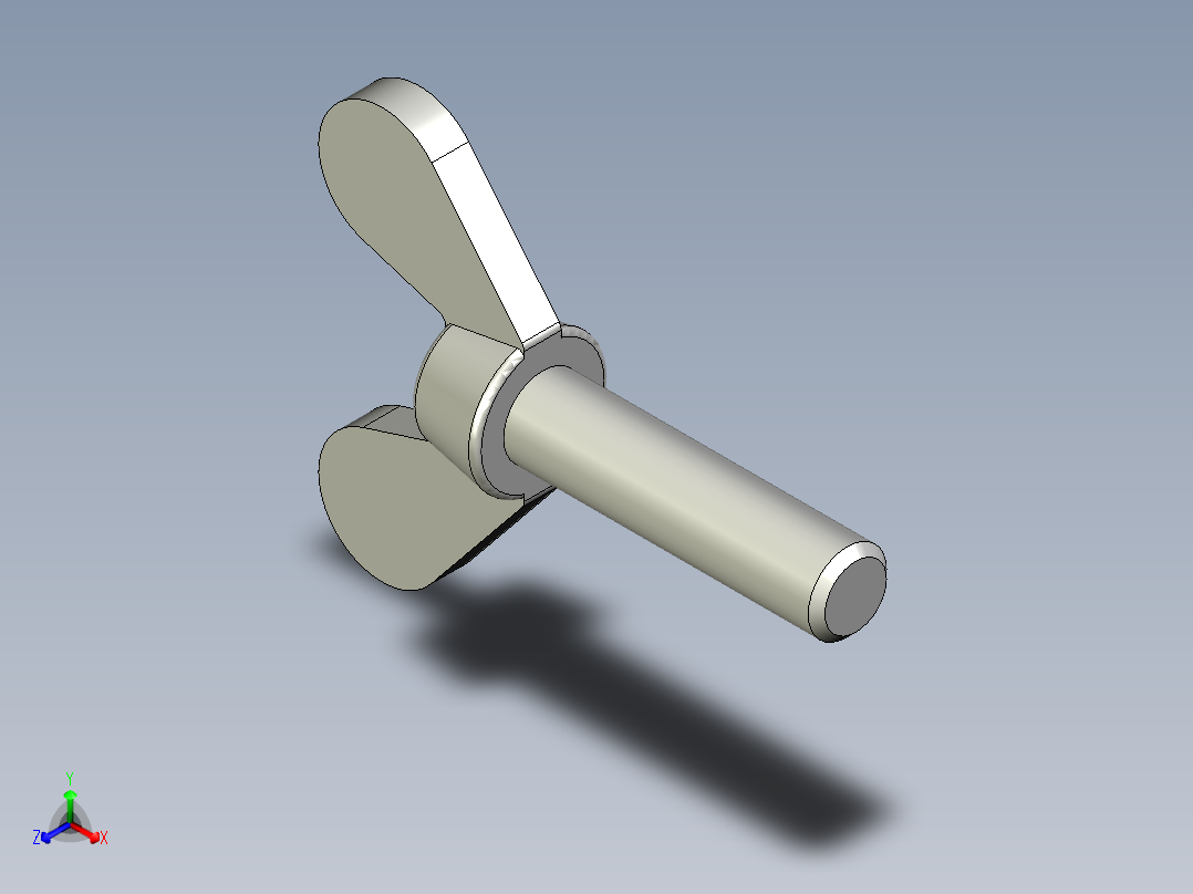 带耳螺钉-DIN_316_Wing_screws_4x0.7x16-13.9-7_20_1.9_10.5_4.stp主视图