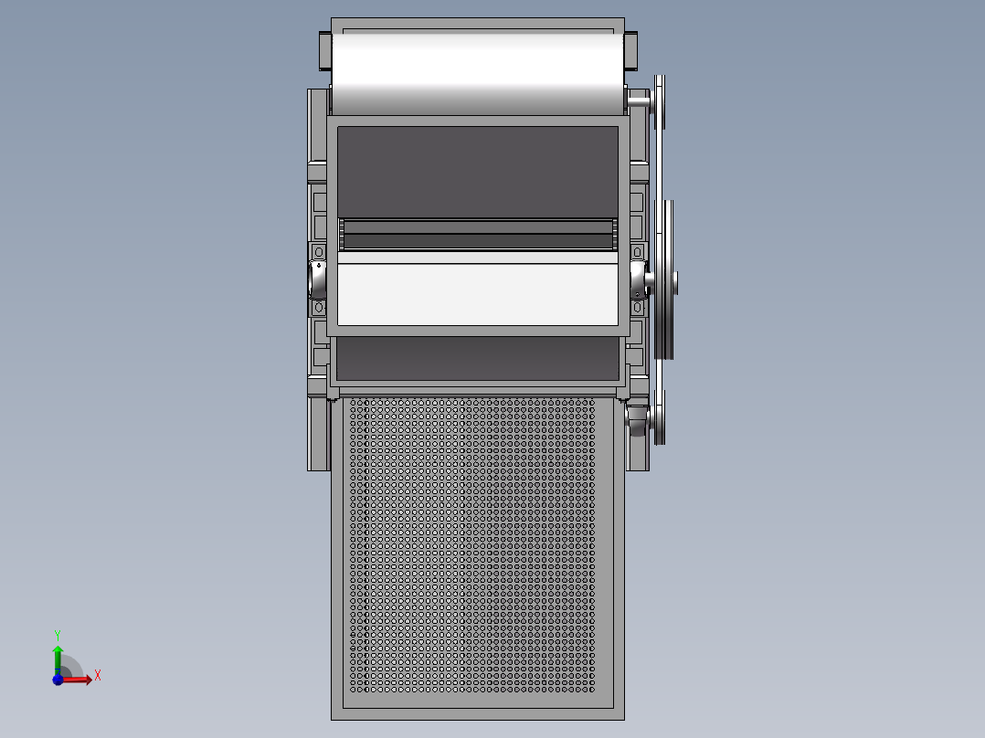 板栗脱壳机设计前视图