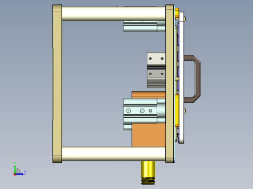 REACHER-C-笔记本CNC工装夹具三维模型CNC4-0912左视缩略图