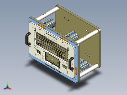 REACHER-C-笔记本CNC工装夹具三维模型CNC4-0912正等轴测缩略图