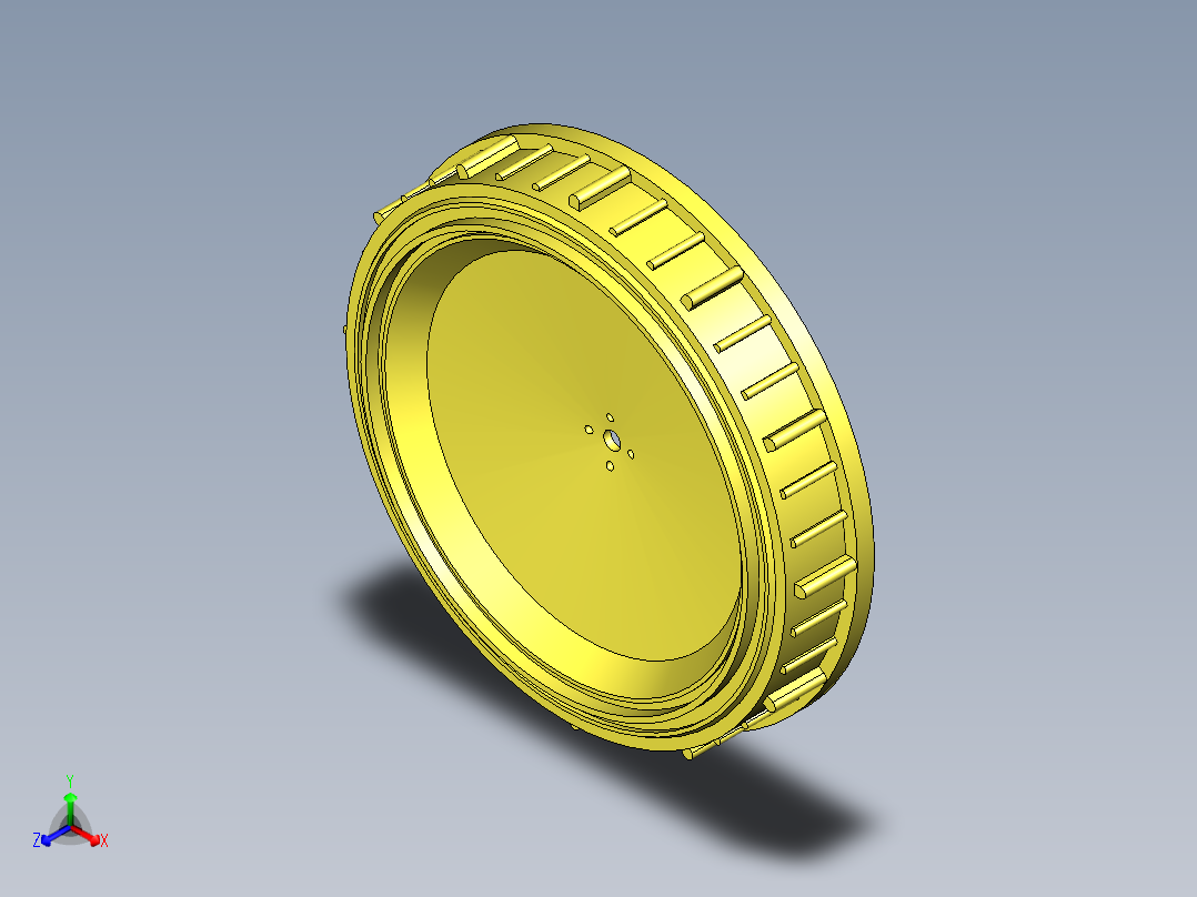 瓶盖、盖子(34)正等轴测图