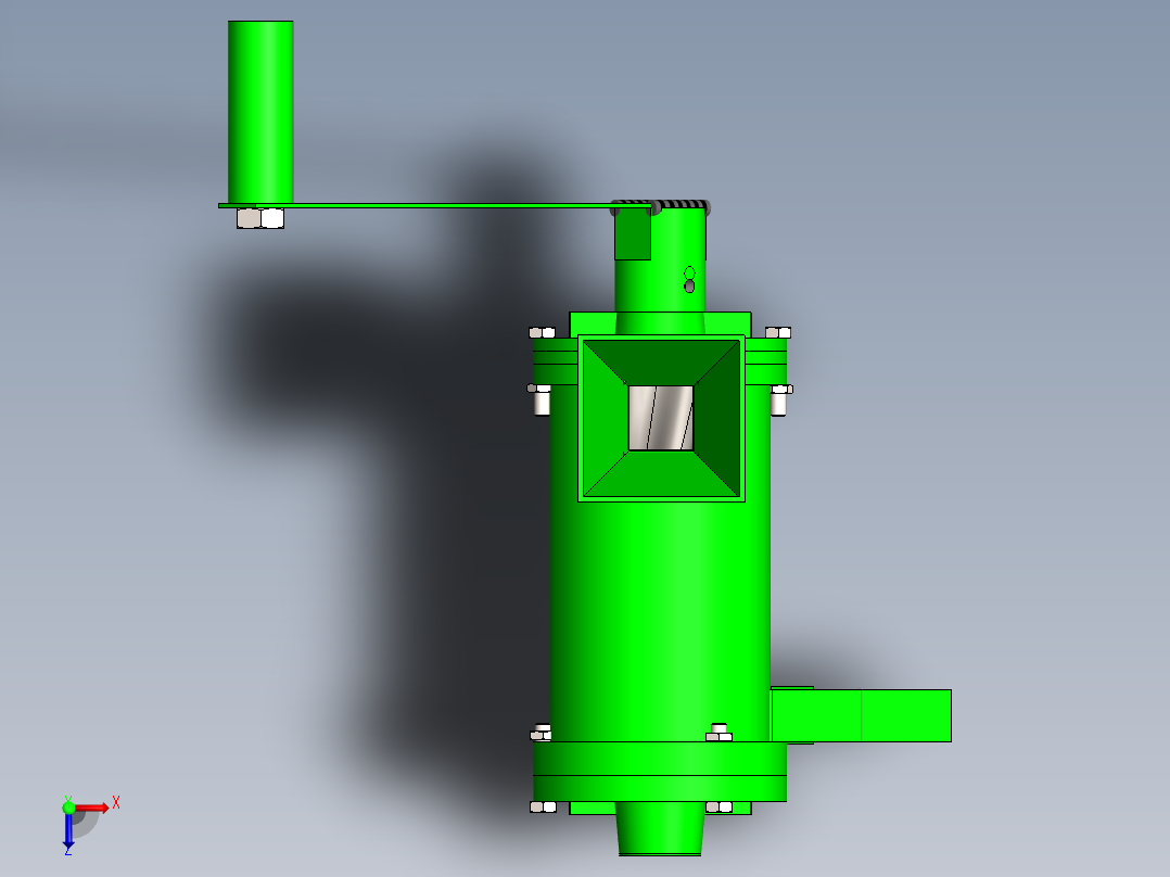 咖啡豆脱壳机sw20可编辑俯视图