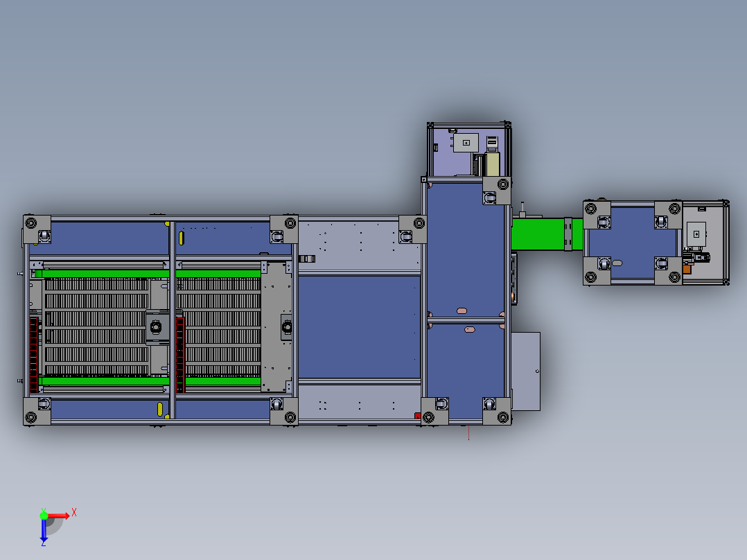 软包锂电池自动上料设备sw18可编辑俯视图