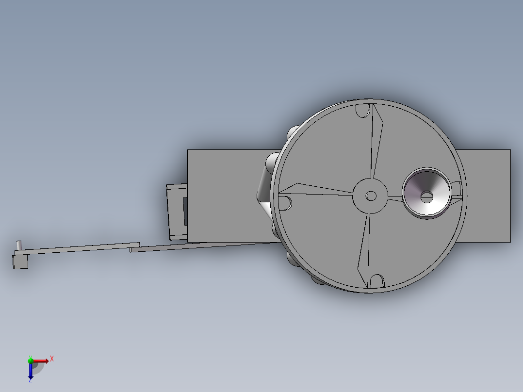 全自动硬币分类包装机俯视图