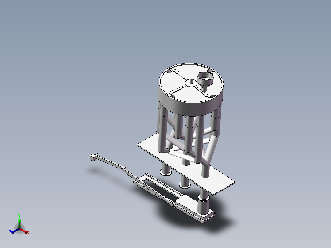 全自动硬币分类包装机正等轴测图