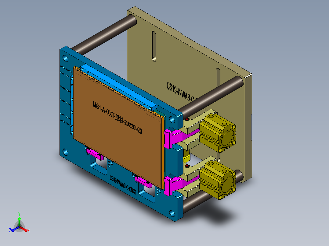 MS1-A-笔记本CNC工装夹具三维模型CNC1内腔减料-220921正等轴测图