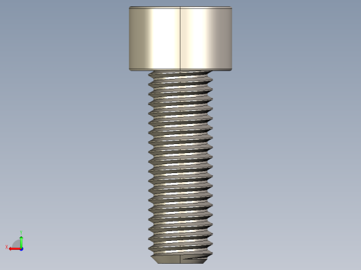Screw_DIN_912_M10x30F_A2.STEP公制内六角螺钉后视缩略图