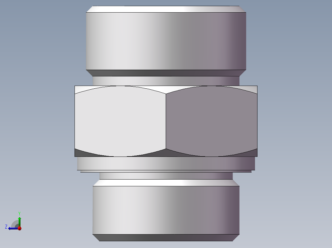 公制螺纹ED密封、1DM-36-33WD右视图