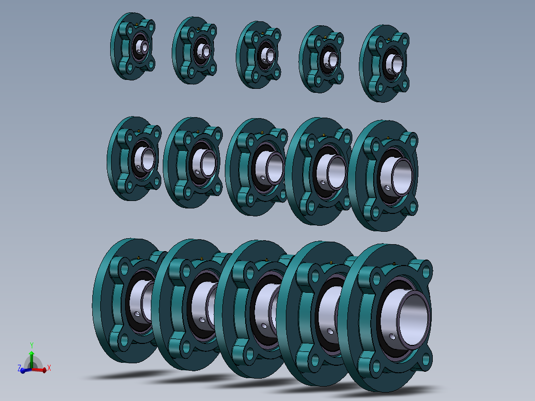 UCFC200系列带座轴承(带座外球面轴承)