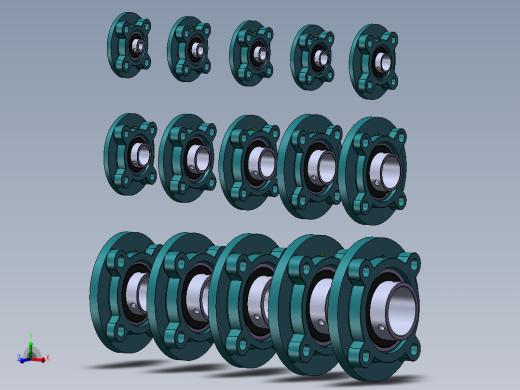 UCFC200系列带座轴承(带座外球面轴承)