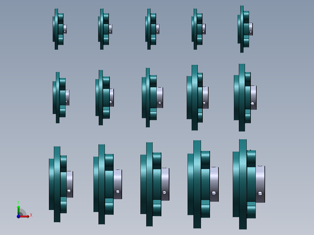 UCFC200系列带座轴承(带座外球面轴承)前视图