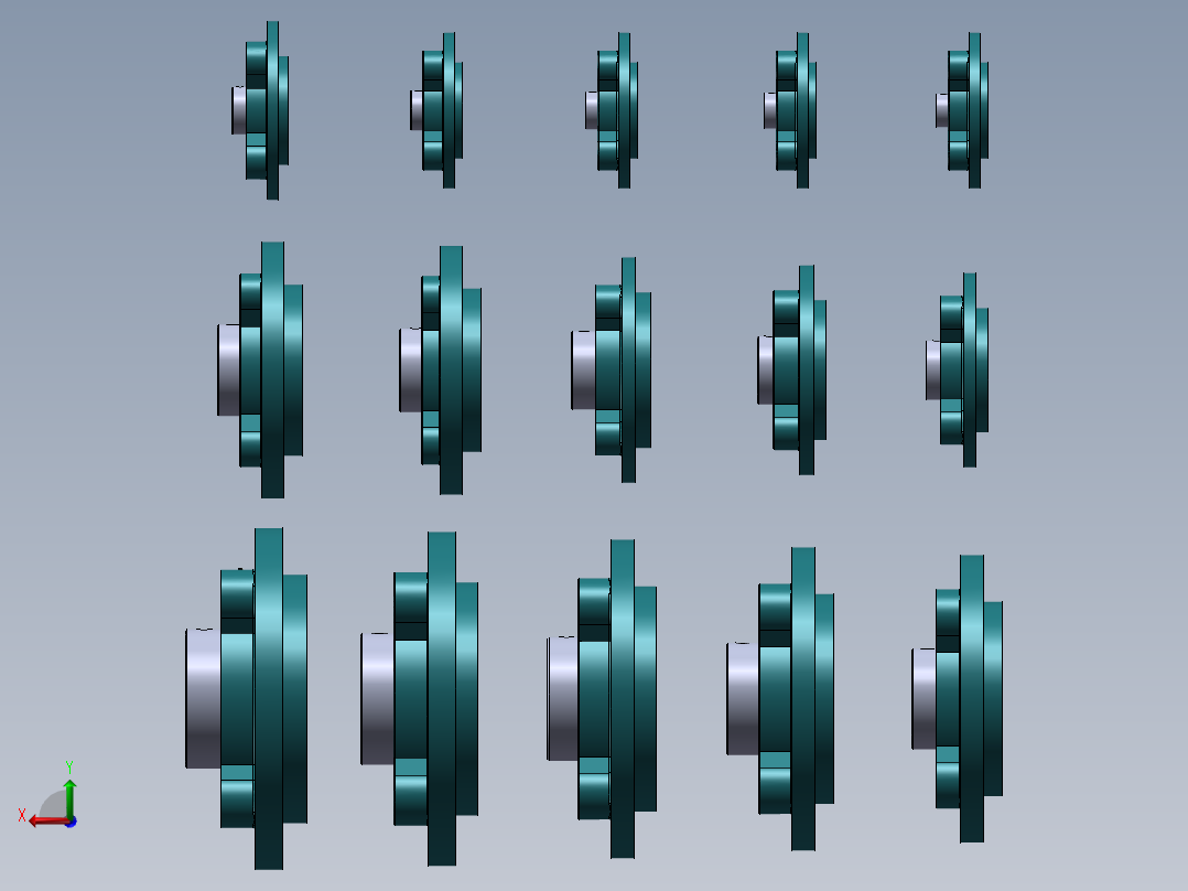 UCFC200系列带座轴承(带座外球面轴承)后视图