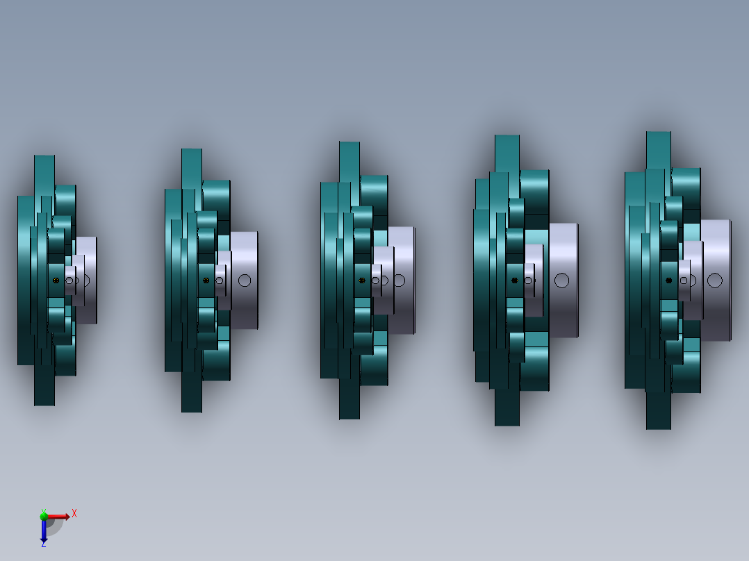 UCFC200系列带座轴承(带座外球面轴承)俯视图