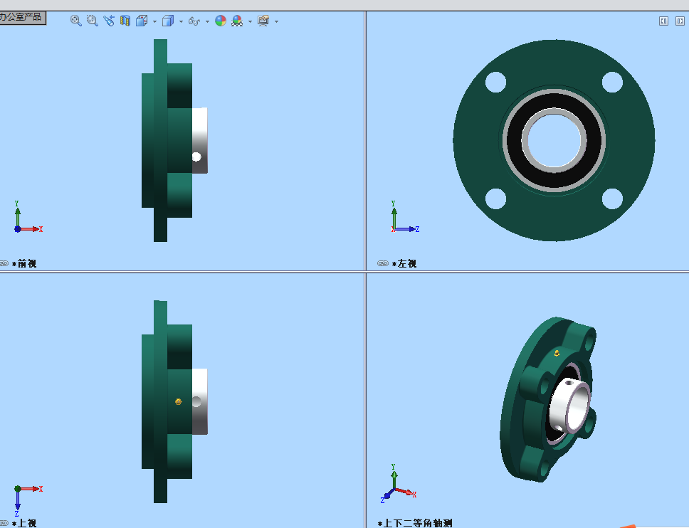 UCFC200系列带座轴承(带座外球面轴承)