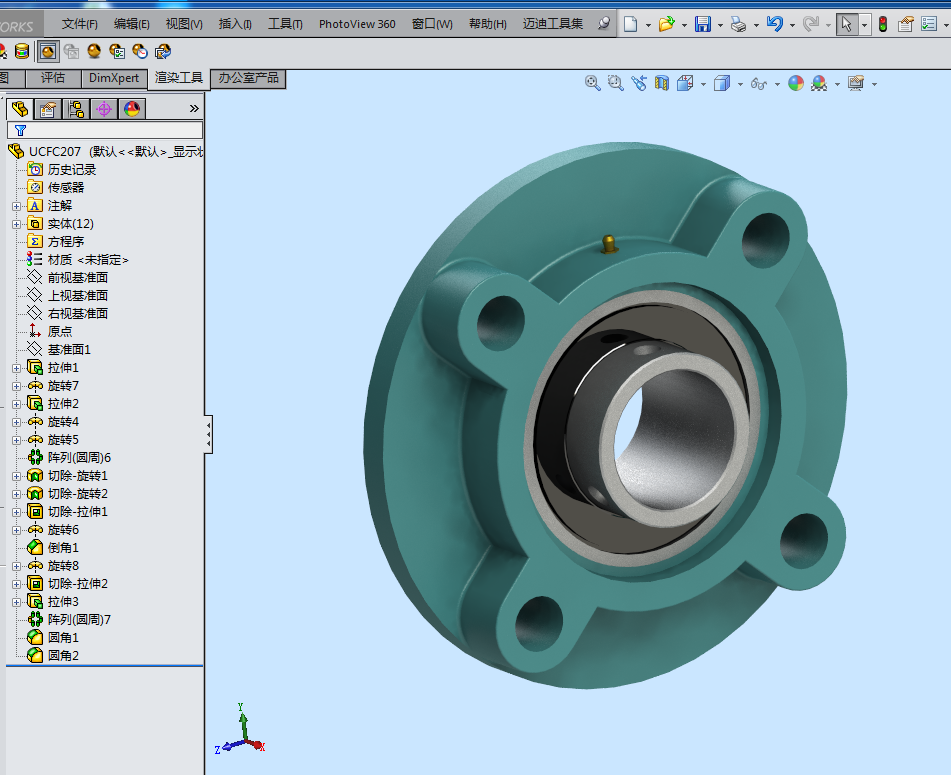 UCFC200系列带座轴承(带座外球面轴承)
