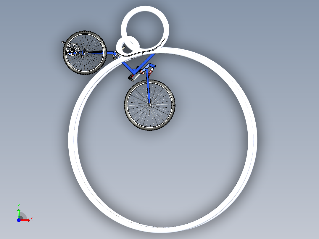 B3003977-三轮自行车前视图