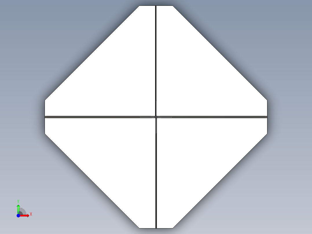 角反射器前视图