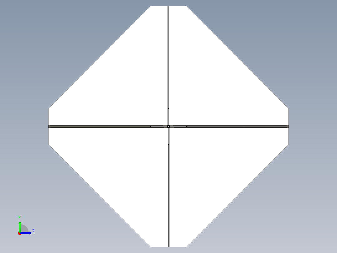 角反射器左视图