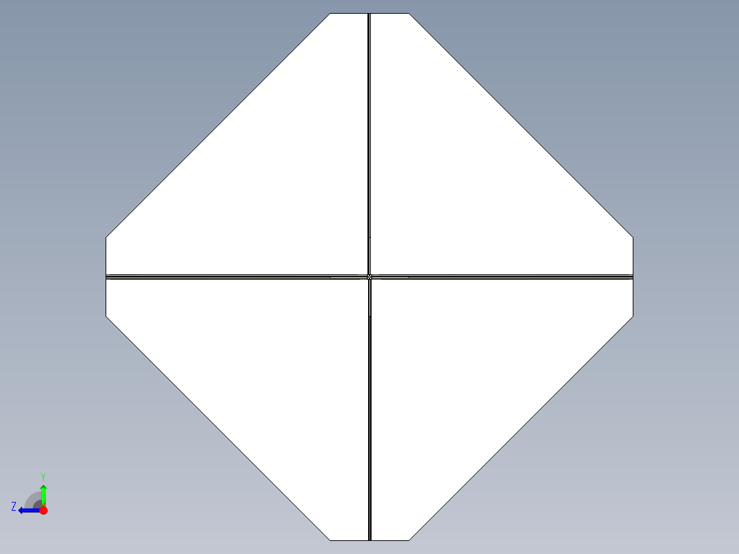 角反射器右视图