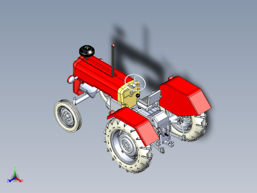 B2004665-拖拉机正等轴测缩略图