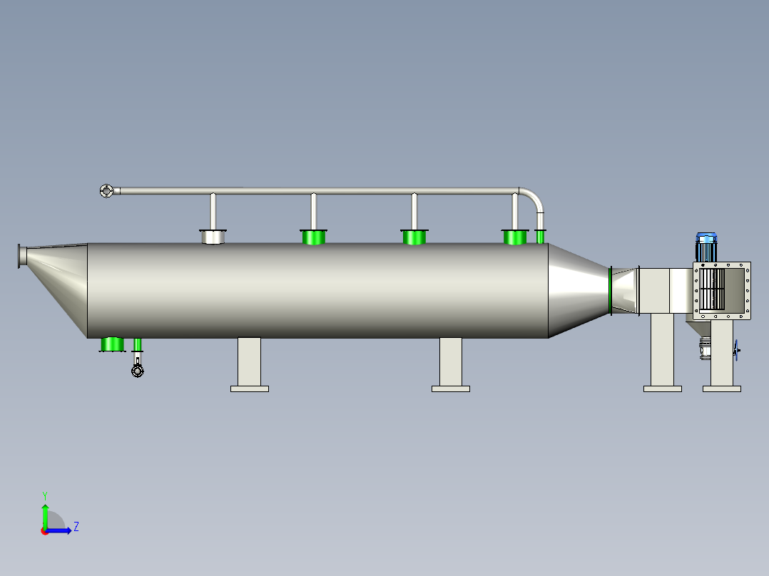 废气处理机左视图