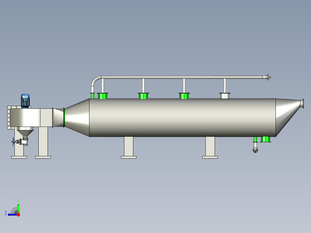 废气处理机右视图