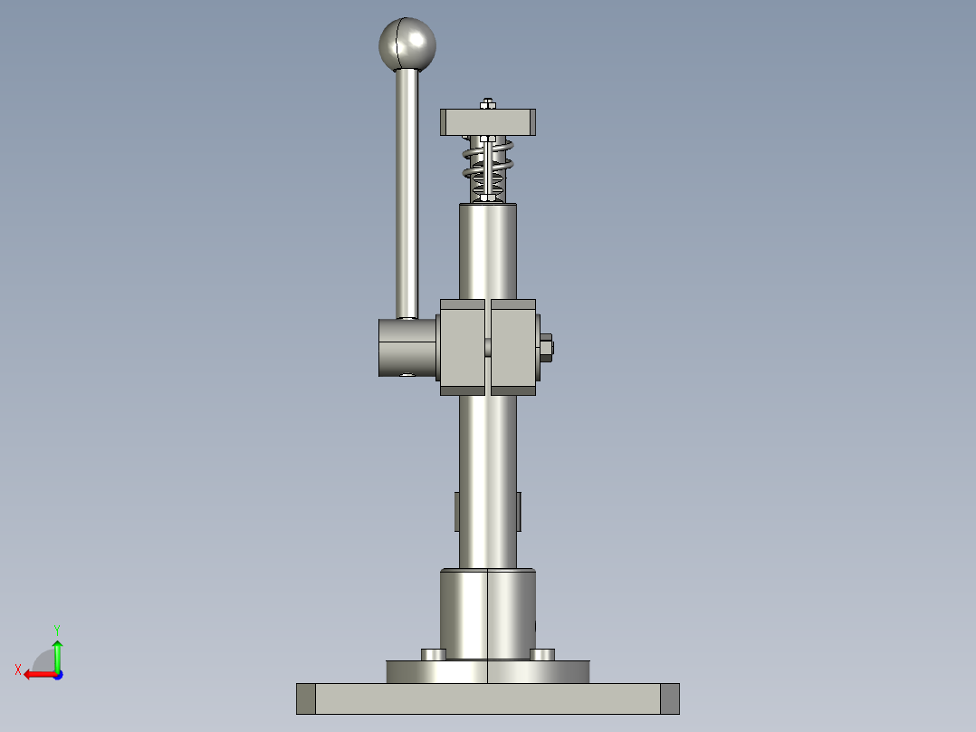 手动直齿轮夹紧机构--650223-40后视图