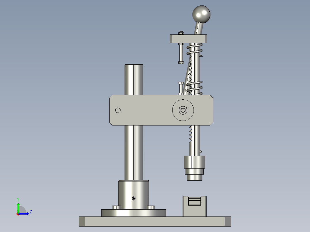 手动直齿轮夹紧机构--650223-40左视图
