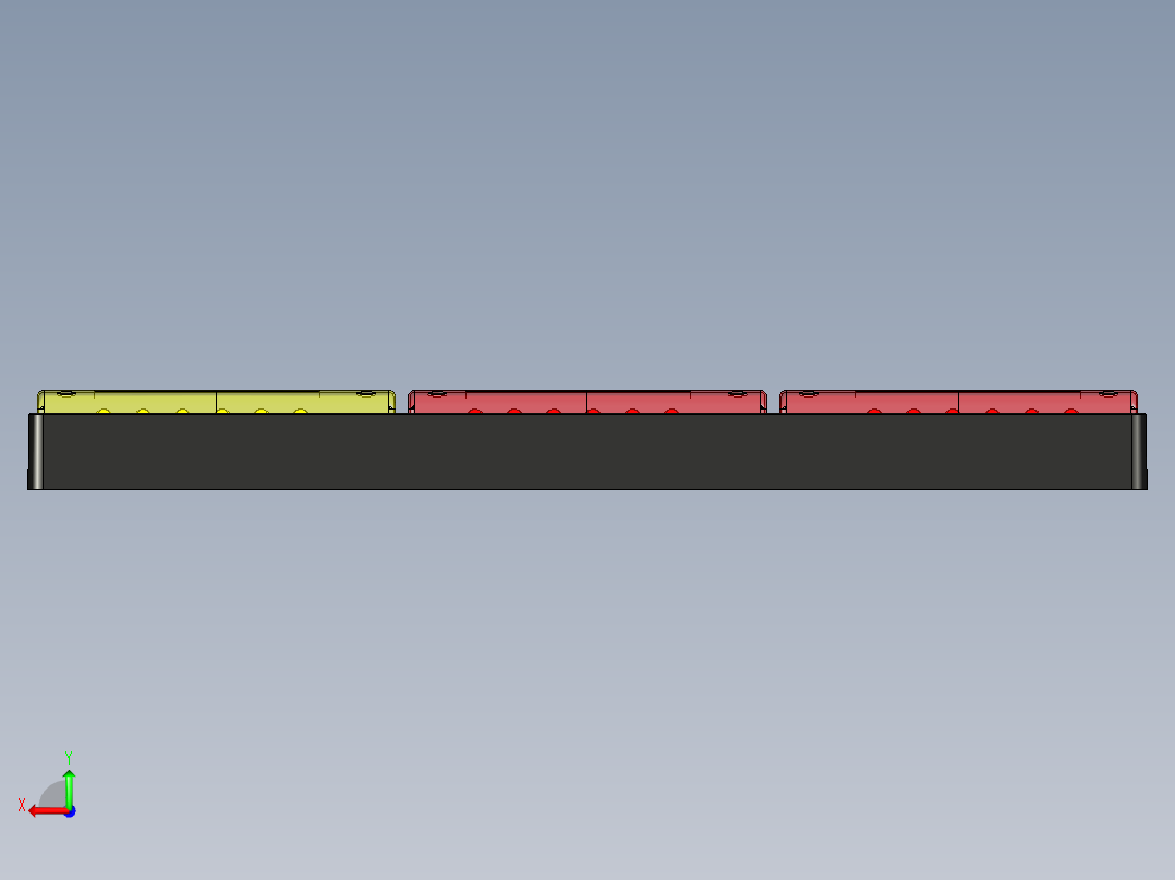 B2005098-LED组合式后刹车尾灯及方向指示灯后视图