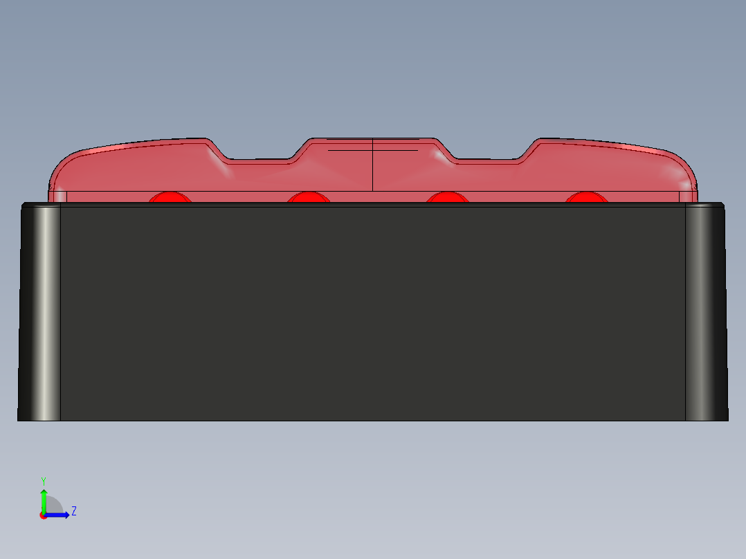 B2005098-LED组合式后刹车尾灯及方向指示灯左视图
