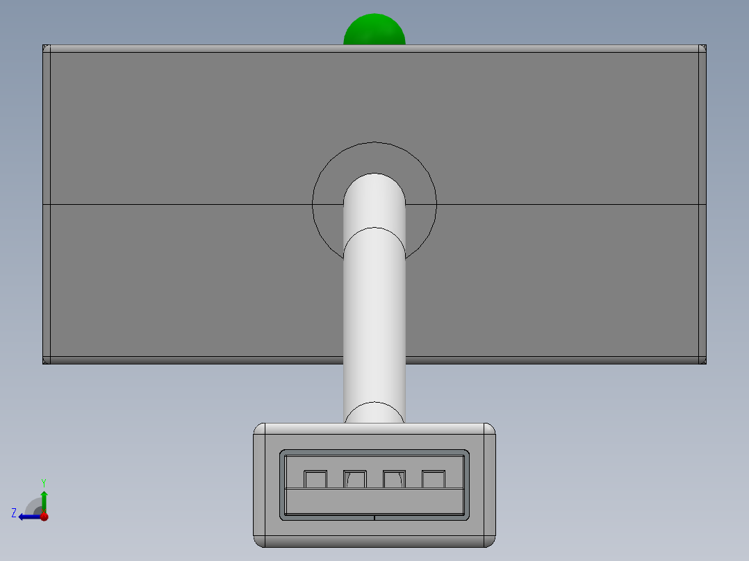 usb 11针转换器右视图