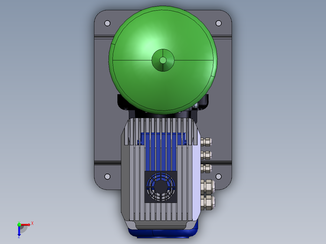 液压单元 MVP1C0402俯视图