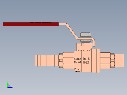 阀 842 de 1-2 pulgada左视缩略图