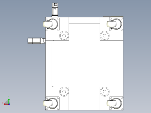 半自动打磨机三维建模图纸后视缩略图