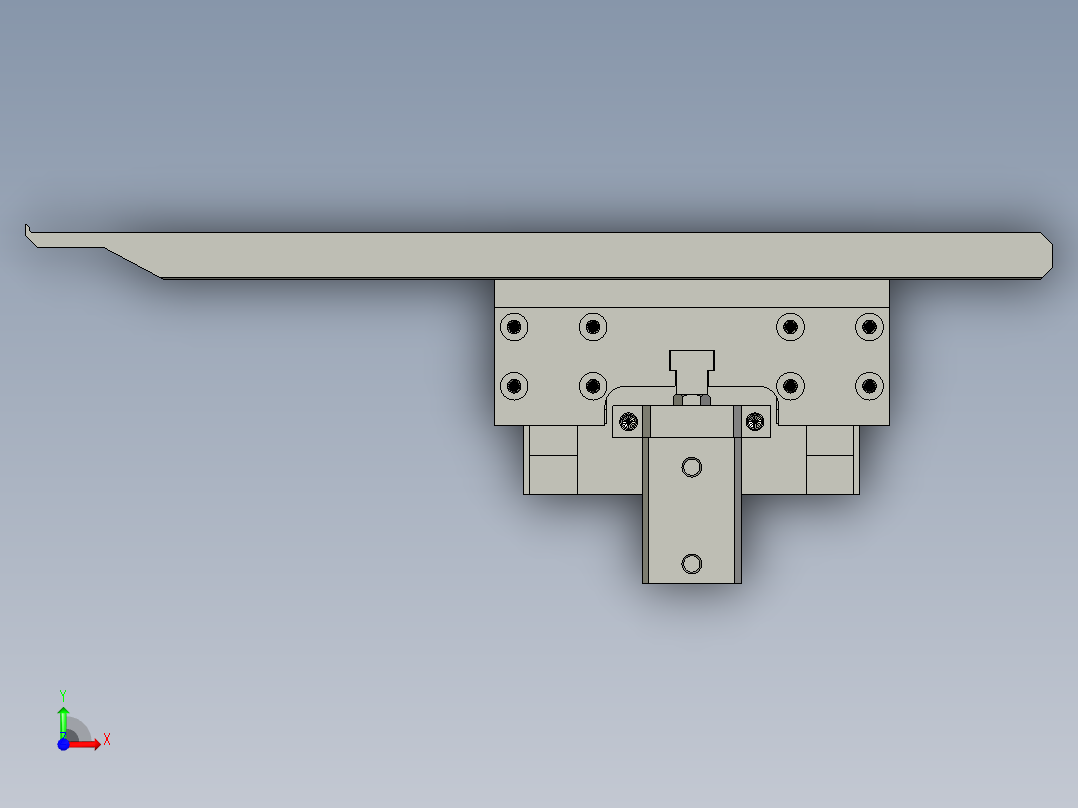 YX-04-15拉胶纸组件前视图