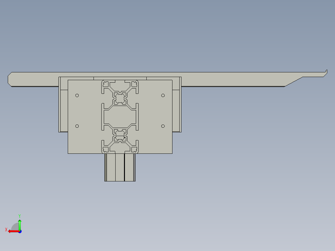 YX-04-15拉胶纸组件后视图