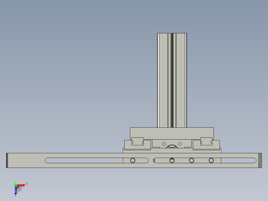 YX-04-15拉胶纸组件俯视图