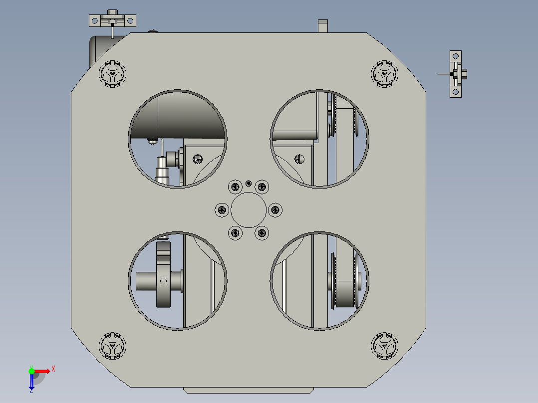 旋转工作台BBB俯视图