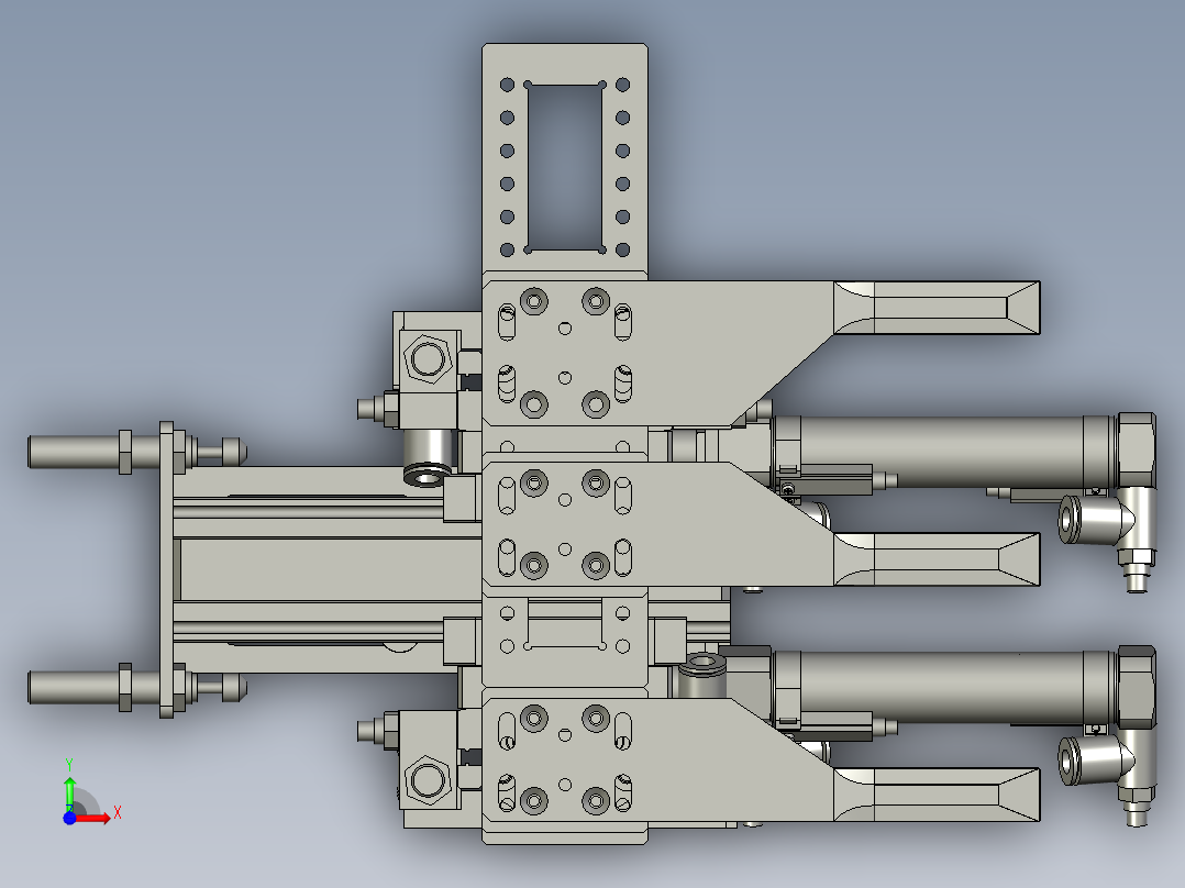 压爪组件前视图